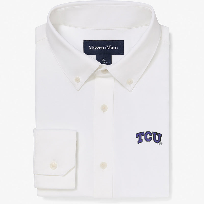 TCU Ellis Oxford - White Solid, featured product shot