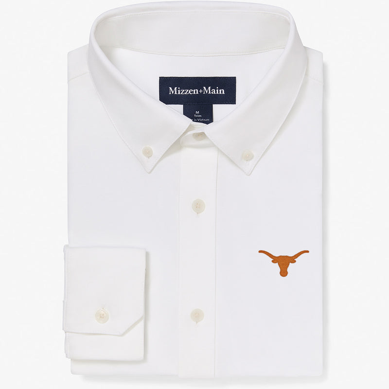 University of Texas Ellis Oxford - White Solid, featured product shot