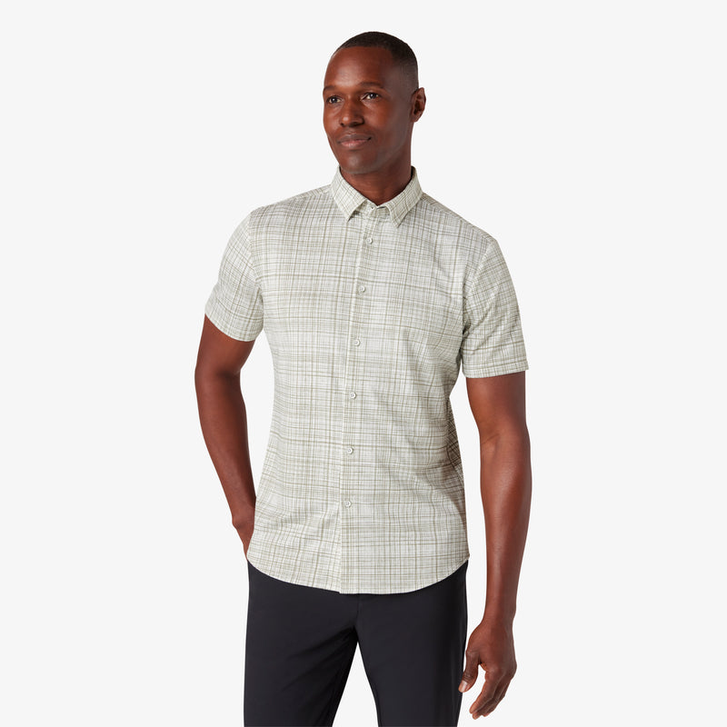 Halyard Short Sleeve - Sea Spray Breezy Plaid, featured product shot