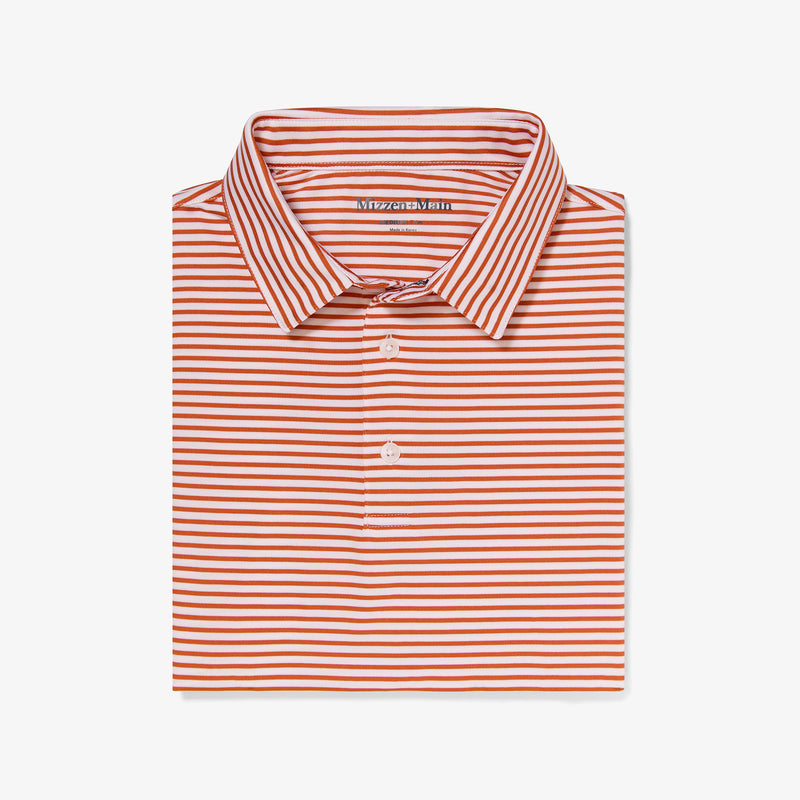 Versa Polo - Burnt Orange Stripe, featured product shot