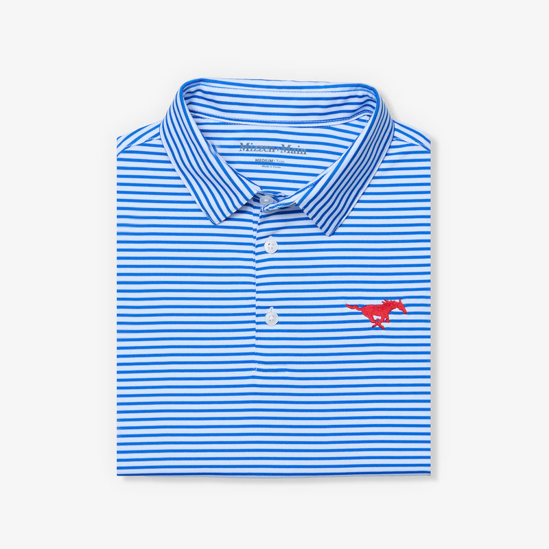 SMU Versa Polo - Blue Stripe, featured product shot