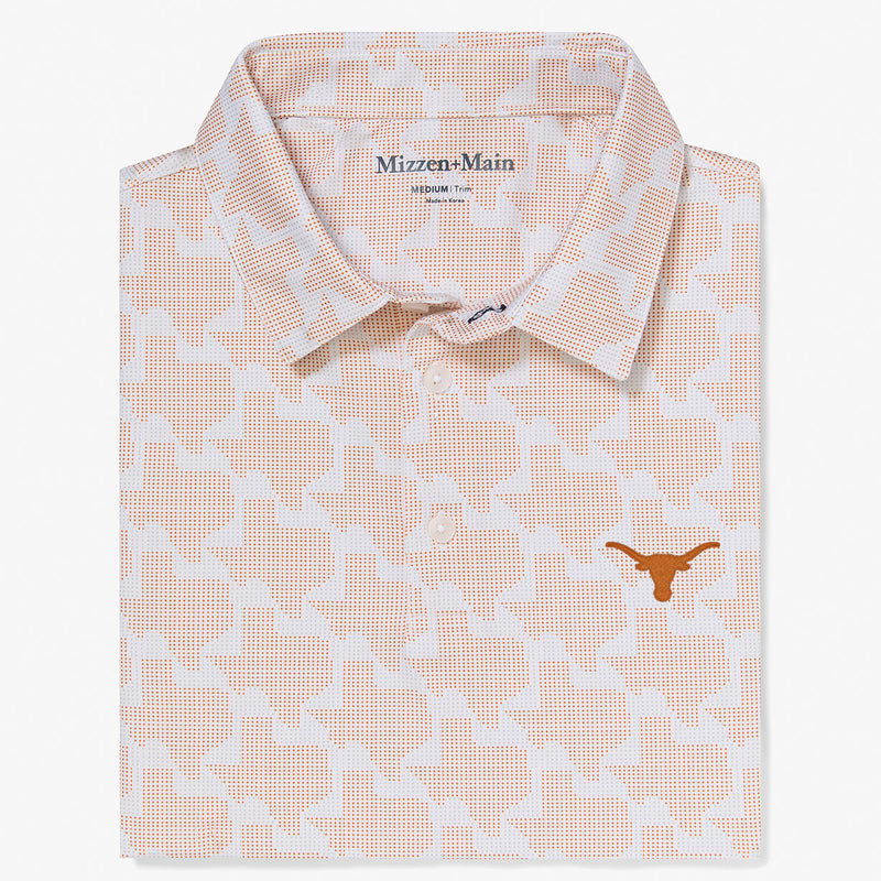 University of Texas Versa Polo - Burnt Orange Lonestar State, featured product shot