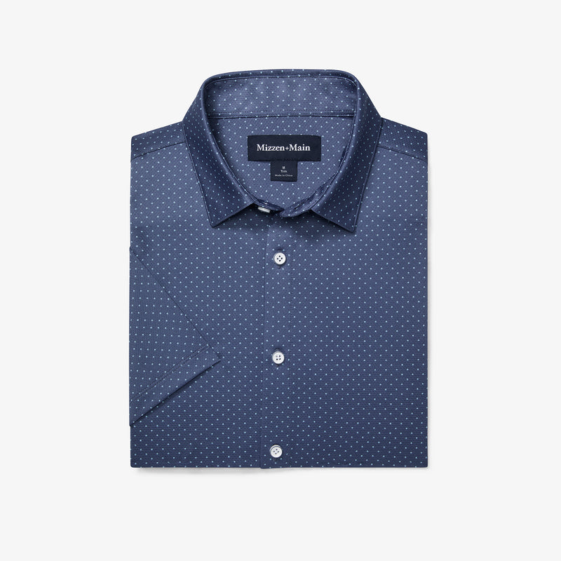 Halyard Short Sleeve - Coastal Fjord Dot, featured product shot