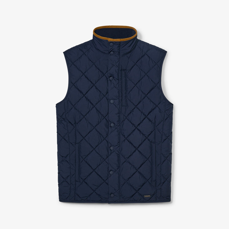 Belmont Vest - Navy Solid, featured product shot