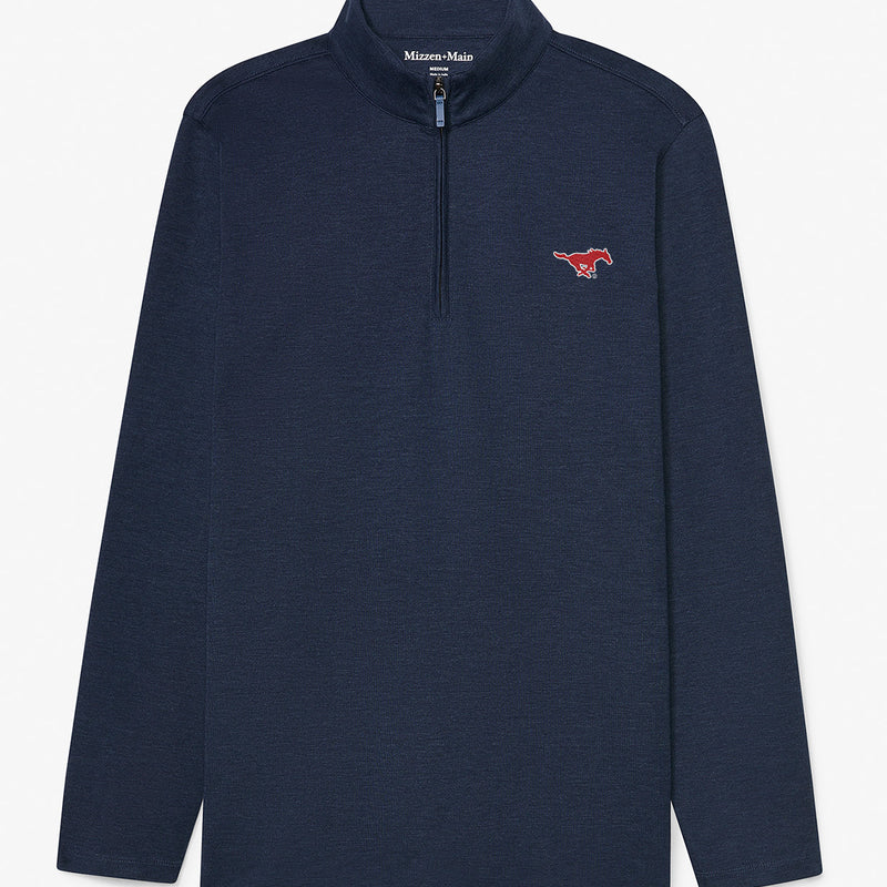 SMU KPI Quarter Zip - Navy Heather, featured product shot