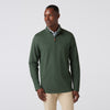 KPI Quarter Zip - Spruce Herringbone, featured product shot