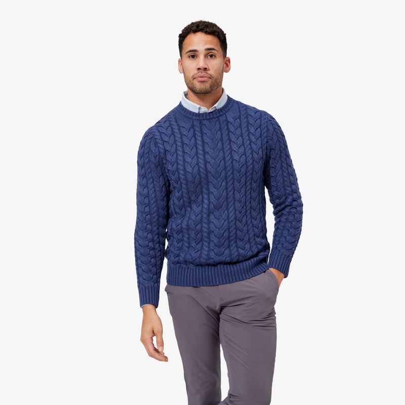 Redford Sweater - Medieval Blue Heather, featured product shot
