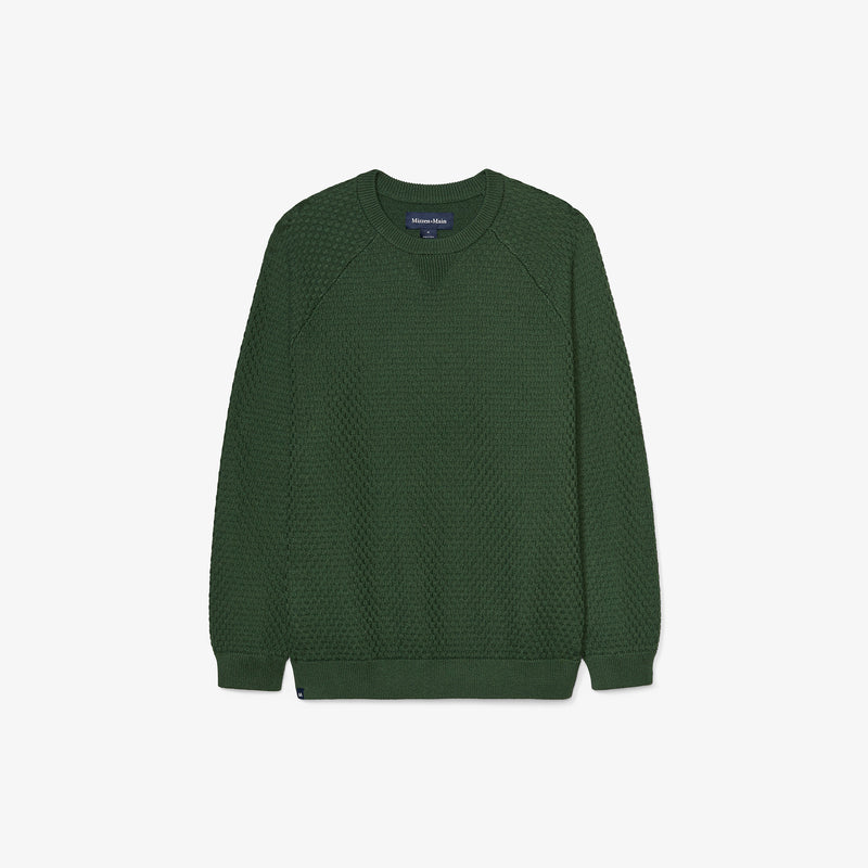 Hillcrest Crewneck - Spruce Solid, featured product shot