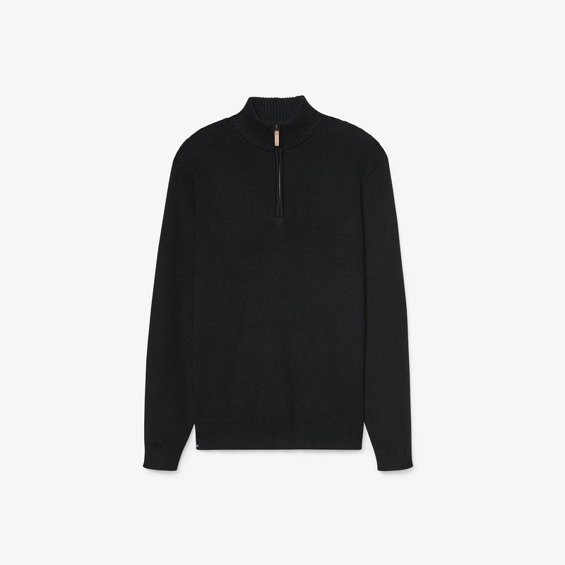 Hillcrest Quarter Zip - Black Solid, featured product shot