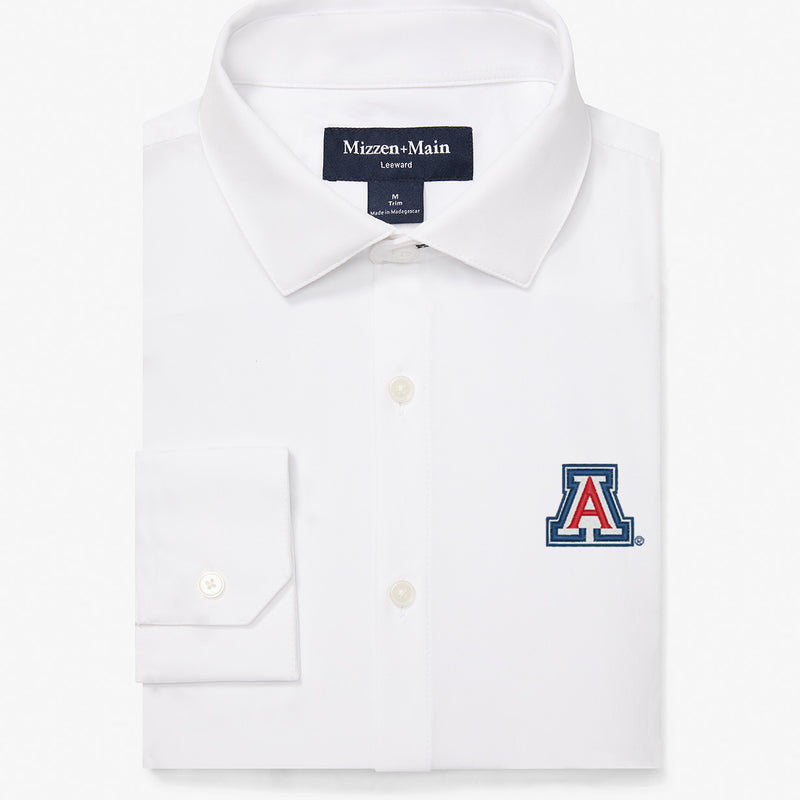 Arizona Leeward Dress Shirt - White Solid, featured product shot