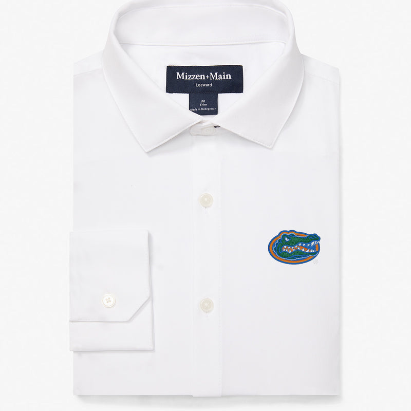 University of Florida Leeward Dress Shirt - White Solid, featured product shot