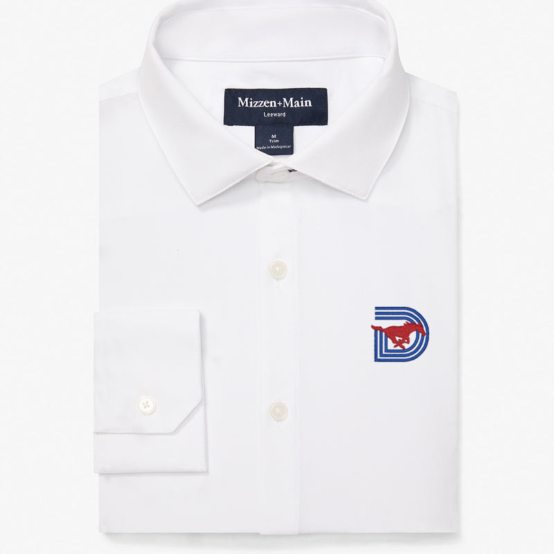 SMU Leeward Dress Shirt - White Solid, featured product shot