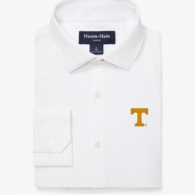 University of Tennessee Leeward Dress Shirt - White Solid, featured product shot