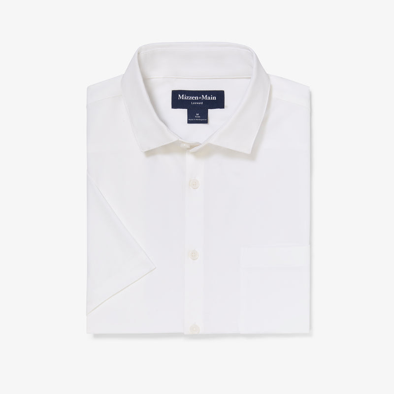 Leeward Short Sleeve - White Solid, featured product shot