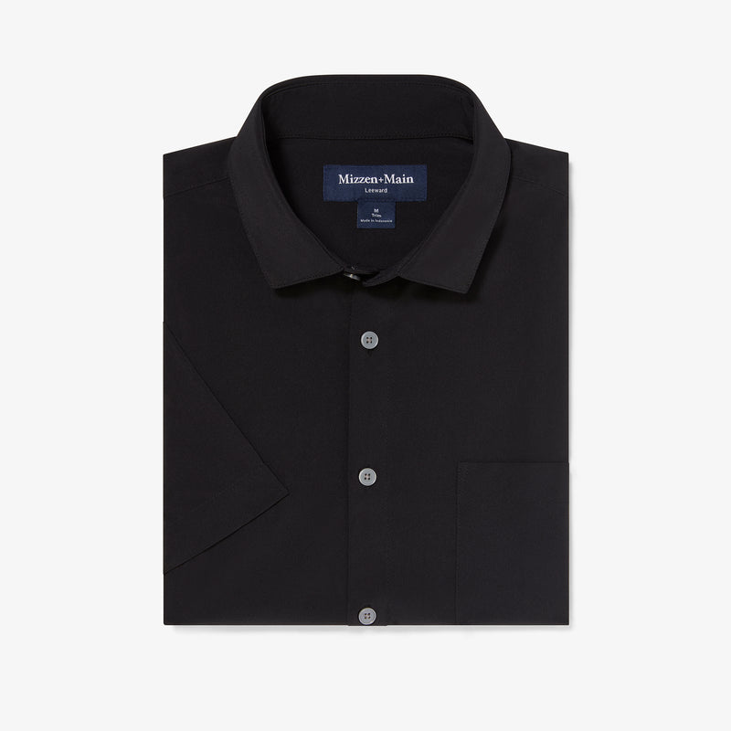 Leeward Short Sleeve - Black Solid, featured product shot