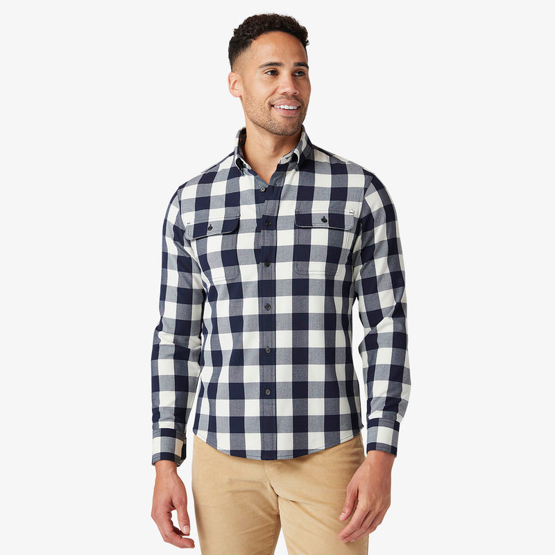 City Flannel - Navy Buffalo Plaid, featured product shot