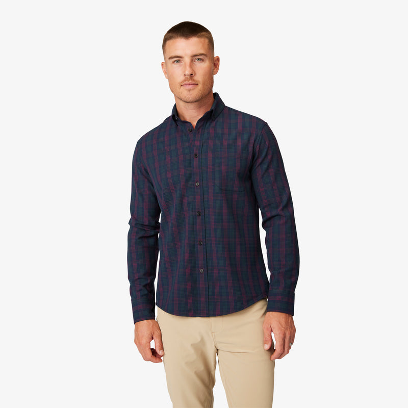 City Flannel - Navy Broadway Plaid, featured product shot