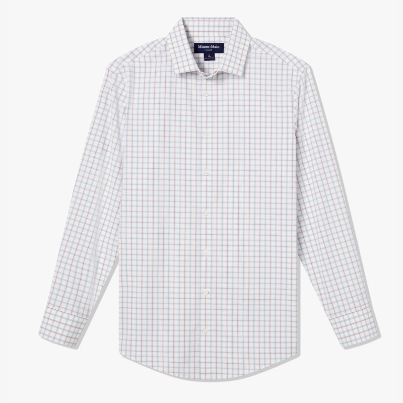 Leeward Dress Shirt - White Hebron Plaid, featured product shot