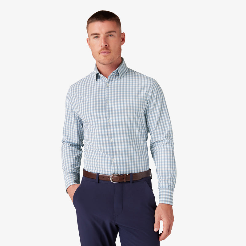 Leeward Dress Shirt - Nickel Madison Check, featured product shot