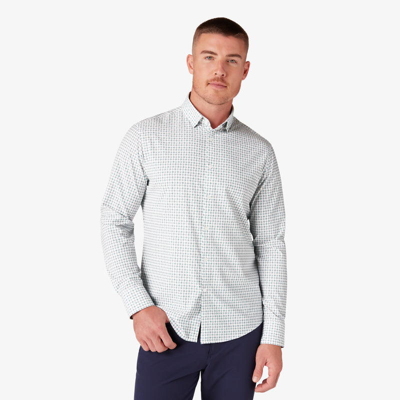 Leeward No Tuck Dress Shirt - Rose Triple Dash, featured product shot