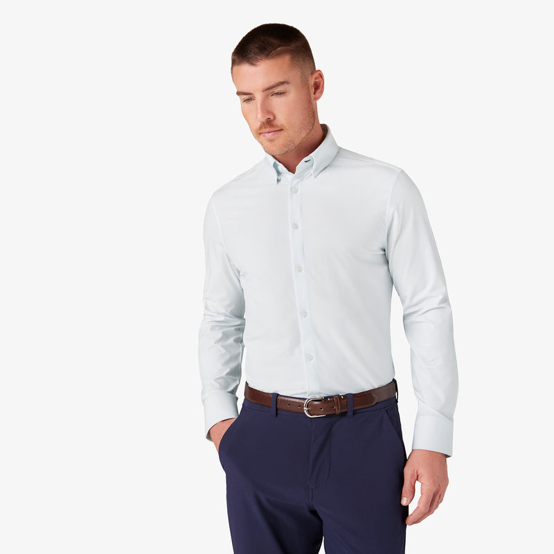 Leeward Dress Shirt - Sky Triangle Geo, featured product shot