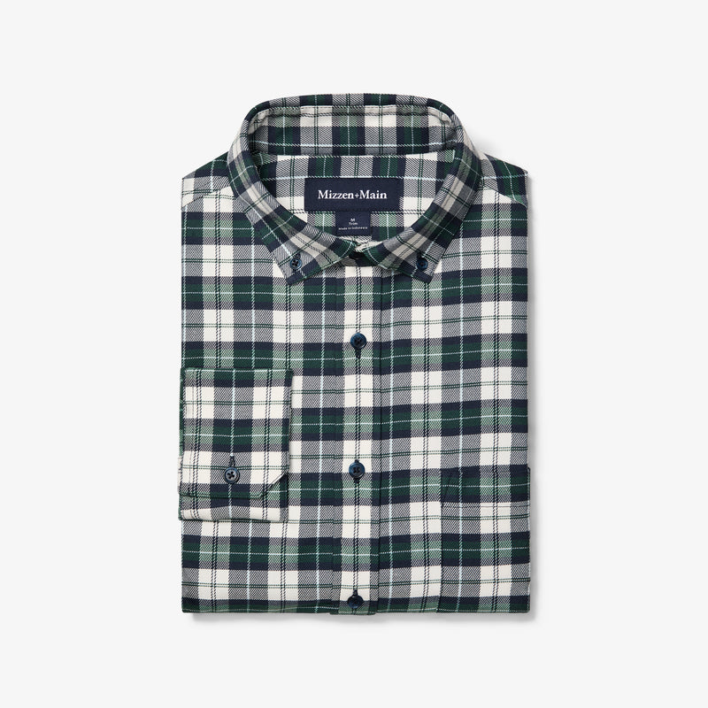 City Flannel Twill - White Kent Plaid, featured product shot