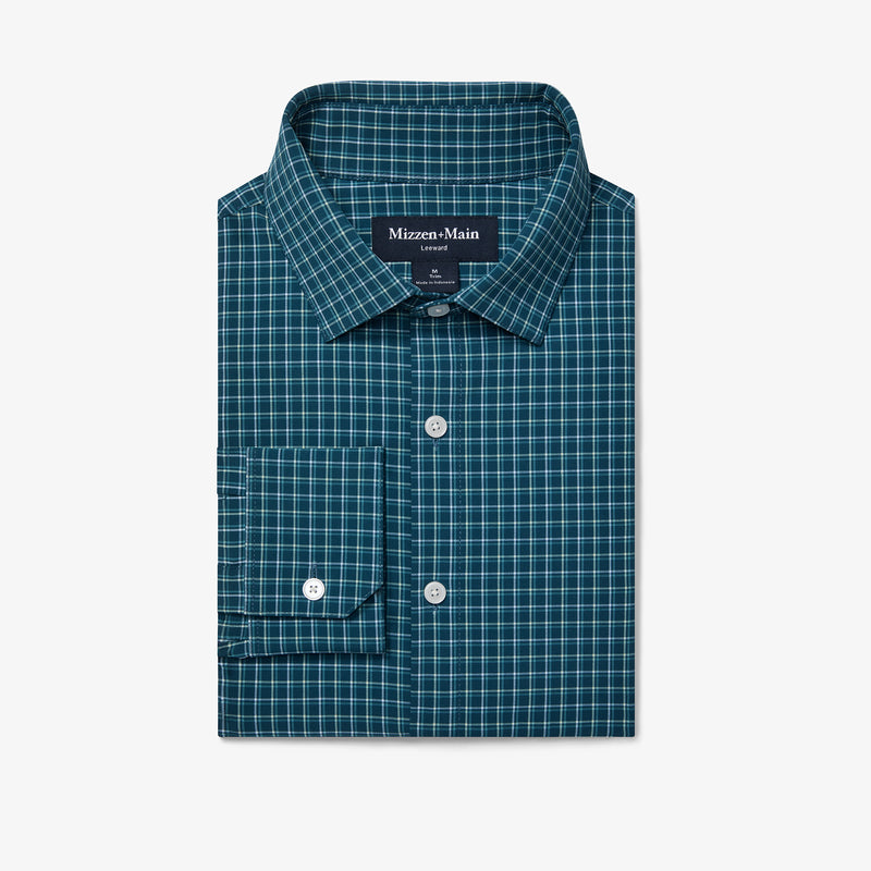 Leeward No Tuck Dress Shirt - Sea Ludlow Plaid, featured product shot