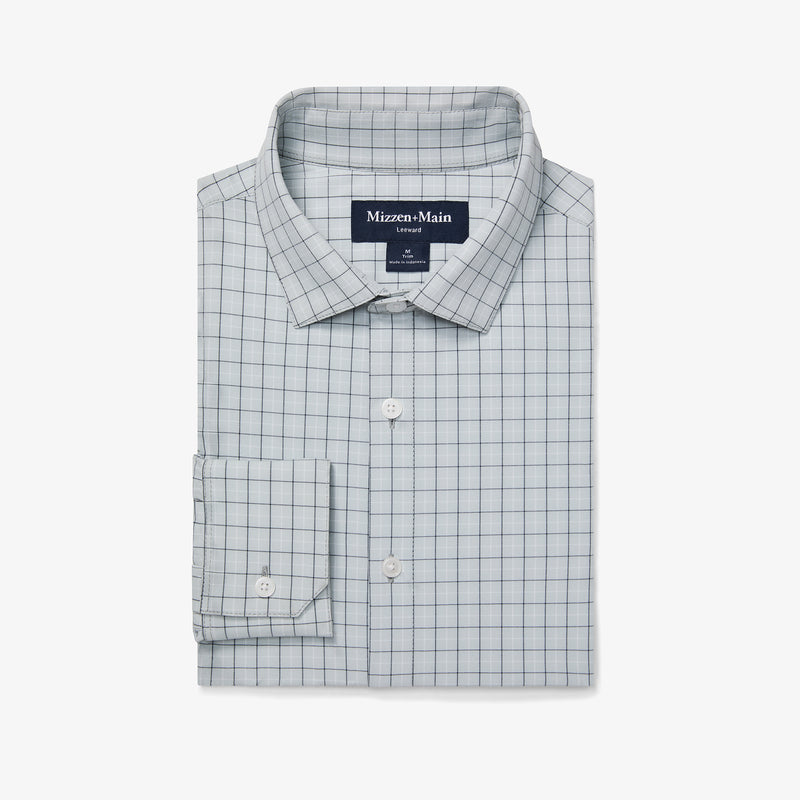 Leeward Dress Shirt - Aluminum Manor Plaid, featured product shot