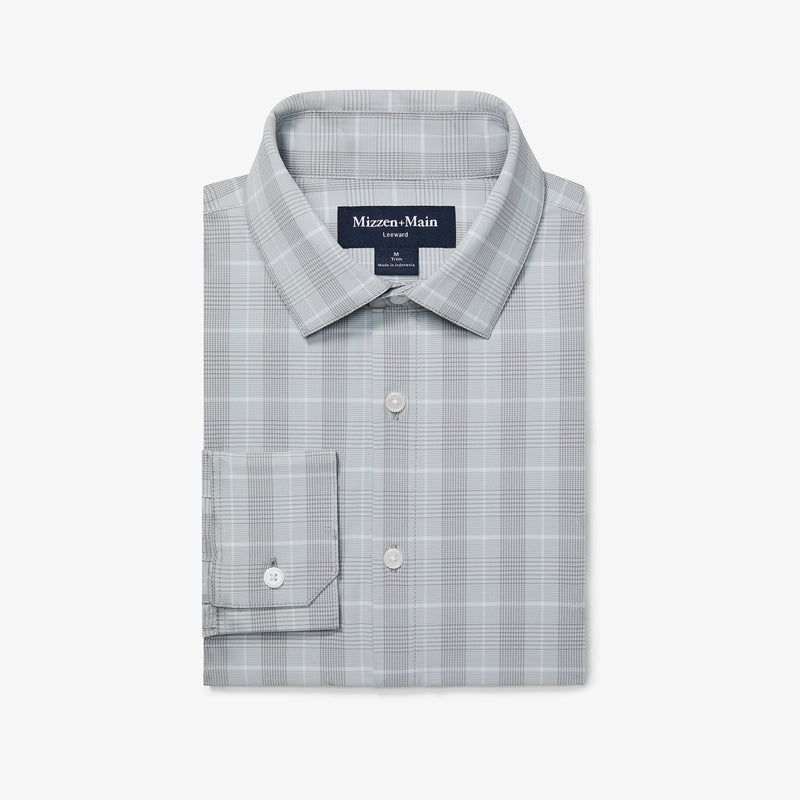 Leeward Dress Shirt - Aluminum Glen Check, featured product shot