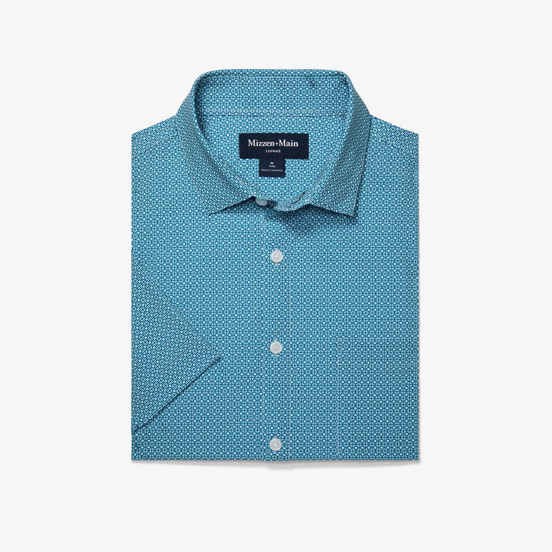 Leeward Short Sleeve - Sapphire Geo, featured product shot