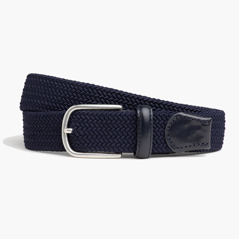 Braided Belt - Navy Solid, featured product shot