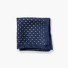 Silk Pocket Square - Navy Dot, featured product shot