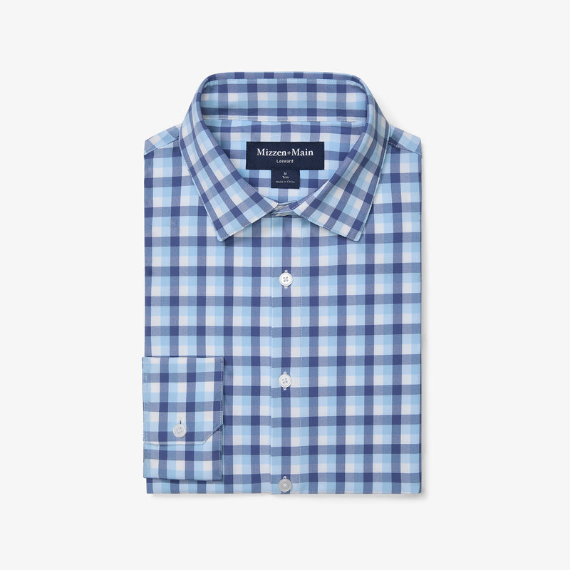 Leeward Dress Shirt - Coastal Fjord Dylan Plaid, featured product shot