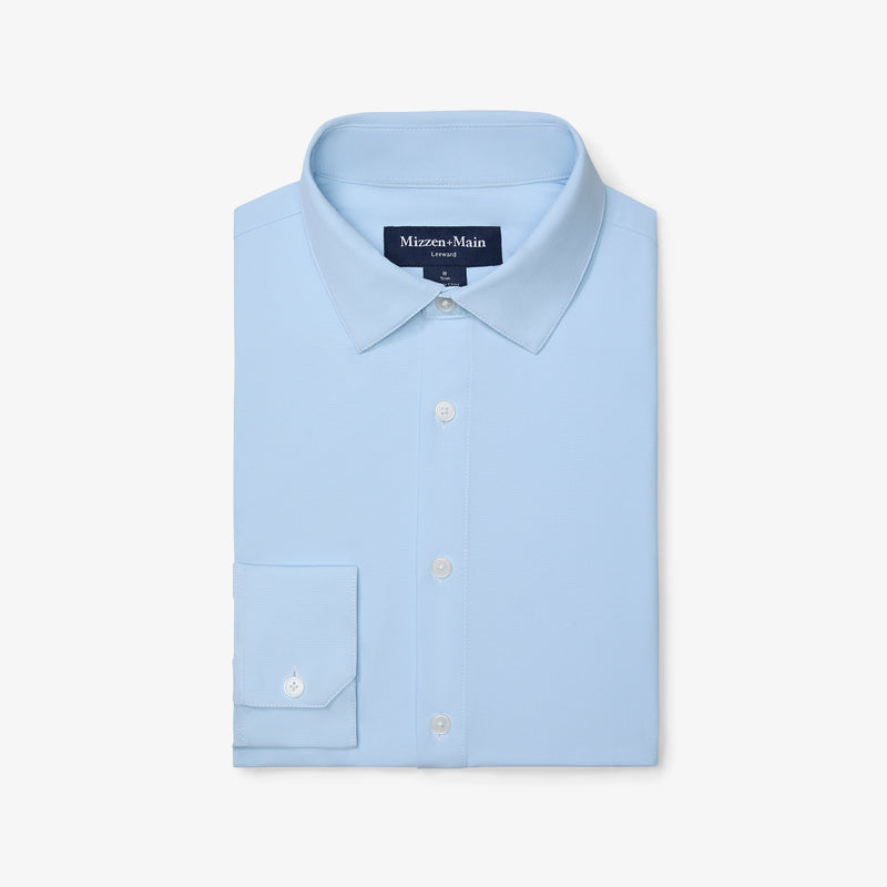 Leeward Dress Shirt - Light Blue Straton Check, featured product shot