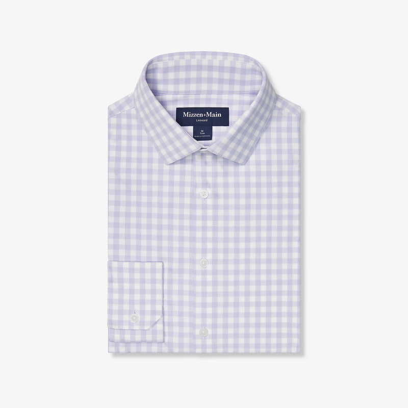 Leeward Dress Shirt - Lilac Madison Check, featured product shot