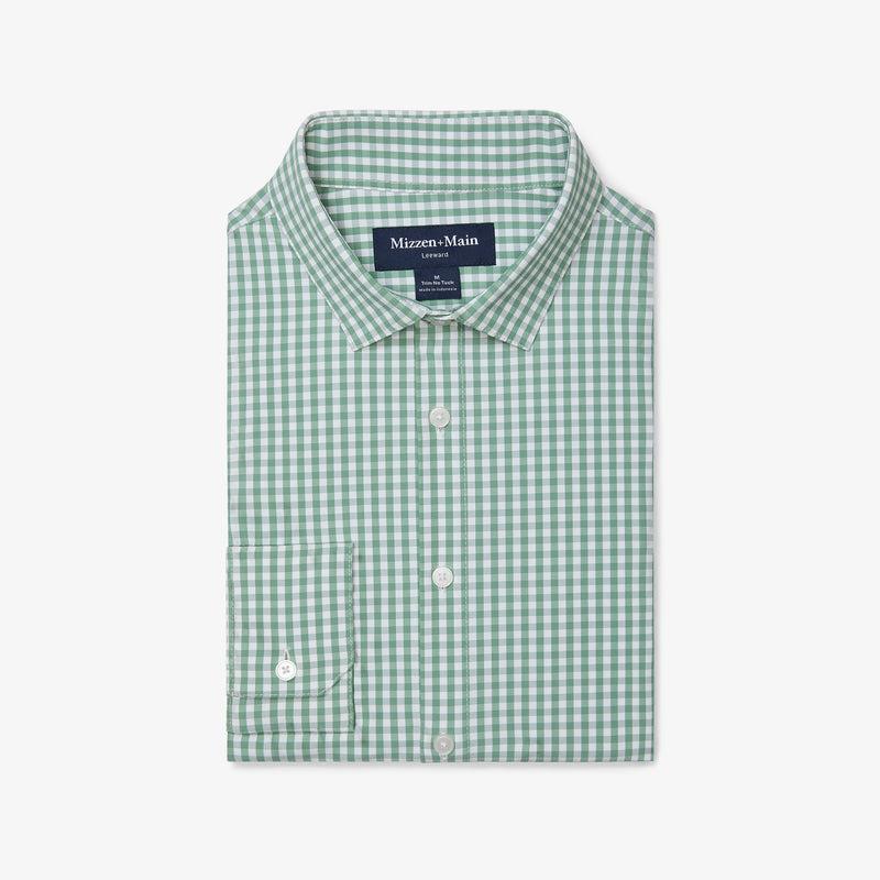 Leeward No Tuck Dress Shirt - Leaf Alamo Gingham, featured product shot