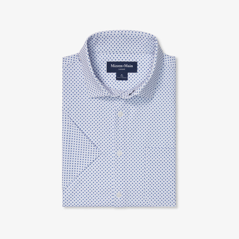 Leeward Short Sleeve - Lilac Stacked Hatch, featured product shot