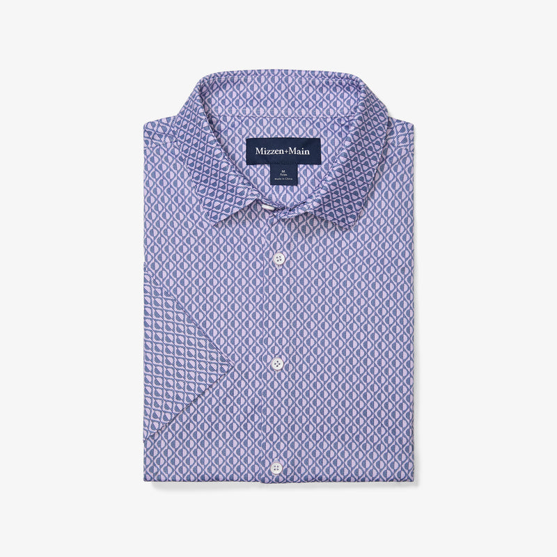 Halyard Short Sleeve - Lilac Circle Shadow, featured product shot