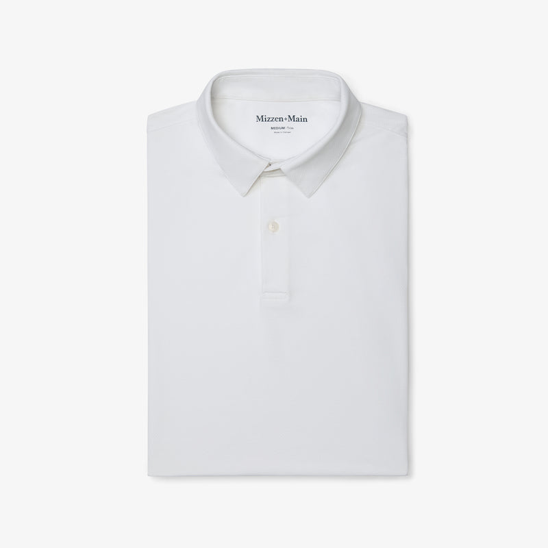 Halyard Polo - White, featured product shot