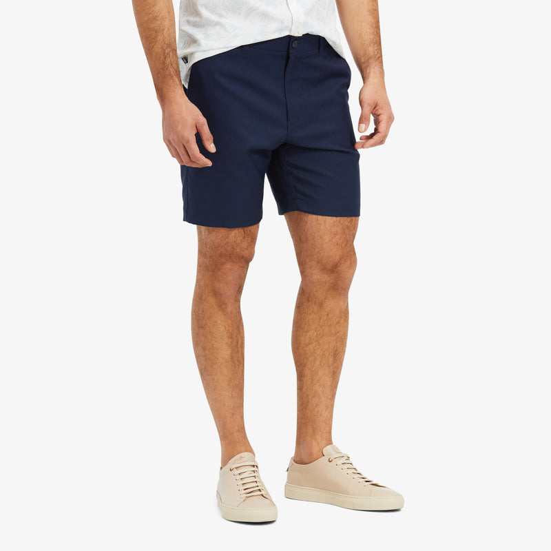 Baron Shorts - Navy Solid, lifestyle/model
