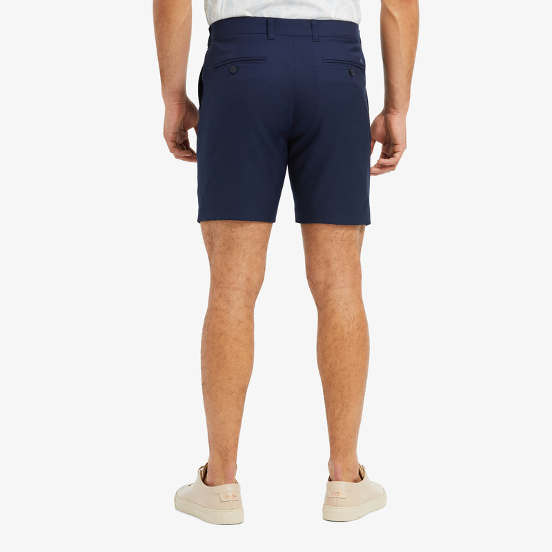 Baron Shorts - Navy Solid, lifestyle/model