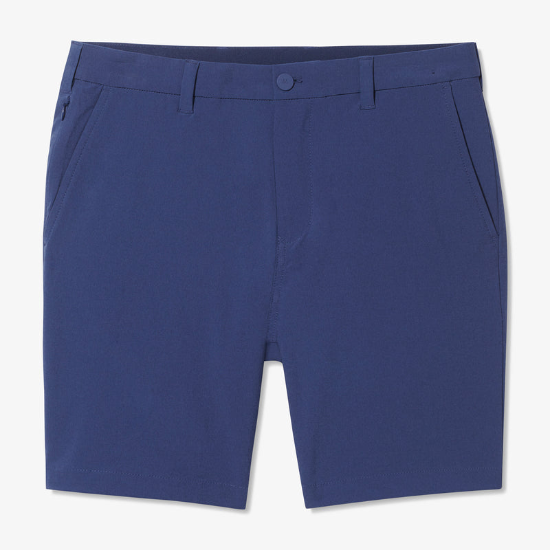 Helmsman Shorts - Maritime Blue Solid, fabric swatch closeup