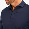 Wilson Long Sleeve Polo - Navy Solid, lifestyle/model photo