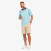 Phil Mickelson Polo - Aqua And Navy Dot Print, featured product shot