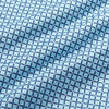 Clubhouse Quarter Zip - Navy Aqua Geo Print, fabric swatch closeup