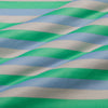 Halyard Short Sleeve - Green Multi Stripe, fabric swatch closeup
