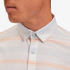 Halyard Short Sleeve - Peach Multi Stripe, fabric swatch closeup