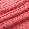 Versa Polo - Faded Red Geo Floral Print, fabric swatch closeup