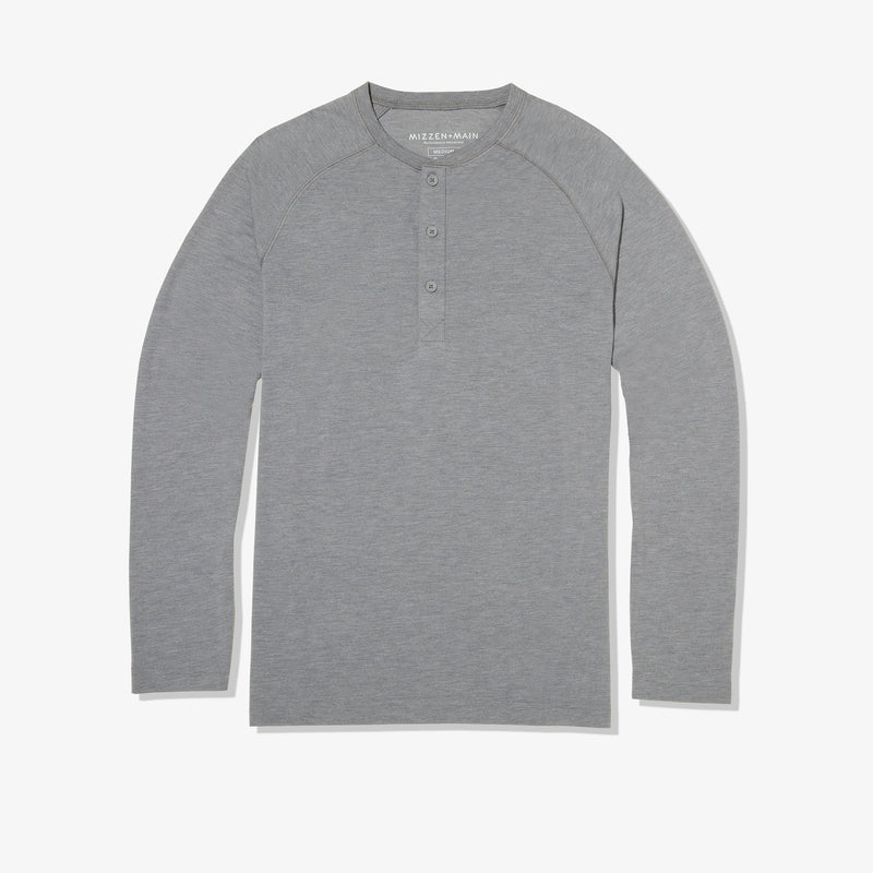 EasyKnit Henley - Charcoal Heather, featured product shot