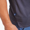 Versa Polo - Charcoal Texture Print with Contrast, lifestyle/model photo